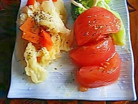 トマト&キャベツ人参のマリネサラダ